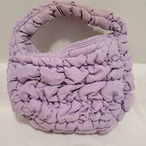 COS micro lilac quilted bag